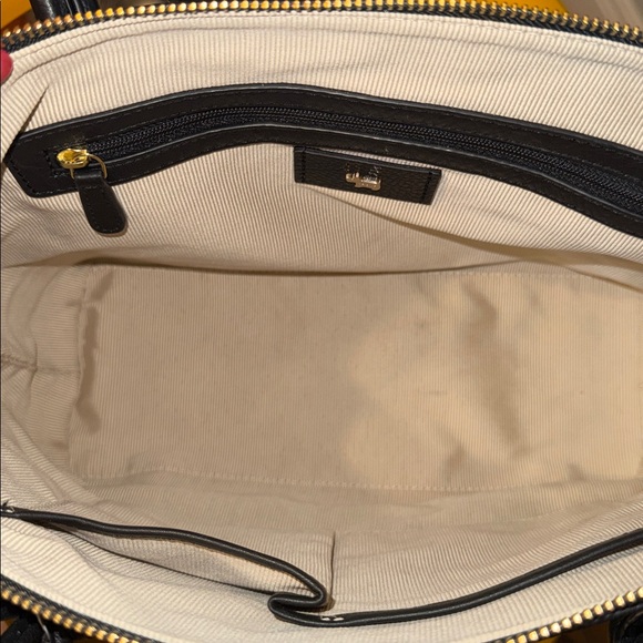 Radley London Farringdon Black Leather Tote w/ Dog Charm - Picture 8 of 9